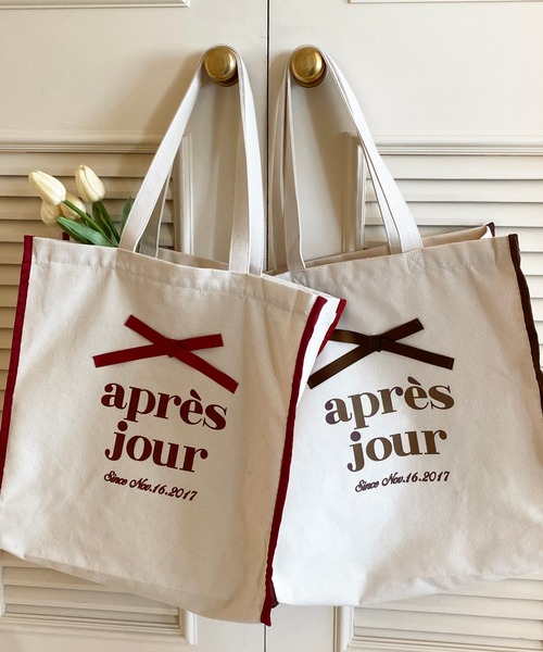 4周年記念アイテム】アプレジュールリボントートバッグ【ZOZOTOWN限定