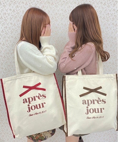 4周年記念アイテム】アプレジュールリボントートバッグ【ZOZOTOWN限定