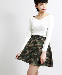 WEGO | WEGO/迷彩フレアスカート(スカート)