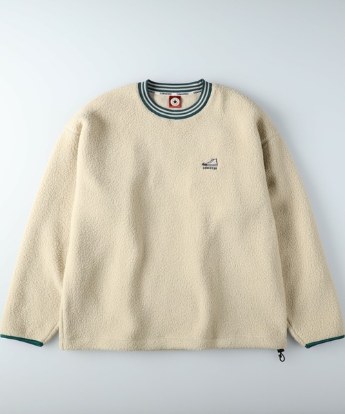 CONVERSE(コンバース)の「【CONVERSE】シープボアクルー(スウェット・メンズ・ネイビー/オフホワイト/グリーン・M/L/XL)」の19枚目の写真