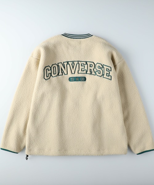 CONVERSE(コンバース)の「【CONVERSE】シープボアクルー(スウェット・メンズ・ネイビー/オフホワイト/グリーン・M/L/XL)」の17枚目の写真