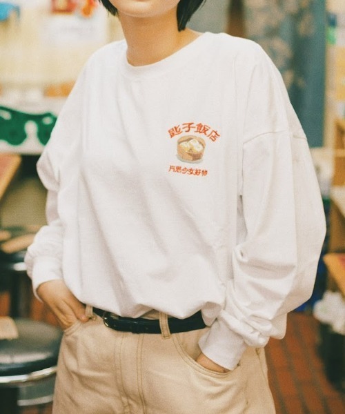 spoon store(スプーンストア)の「spoon×ototoi 片思少女好物 ロンT(Tシャツ/カットソー・レディース・ホワイト系その他2/ホワイト系その他・MEDIUM/LARGE)」の4枚目の写真