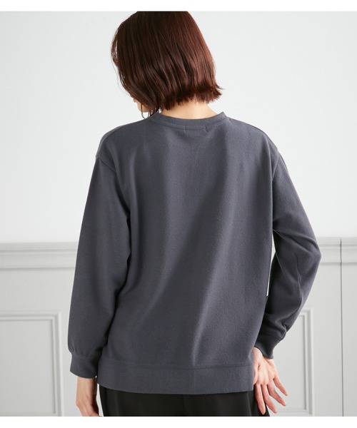 Petit Honfleur（プチオンフルール）の「Ｗフェイス表起毛プルオーバー（Tシャツ/カットソー・レディース・ベージュ/ピンク/チャコール・M/L）」の7枚目の写真
