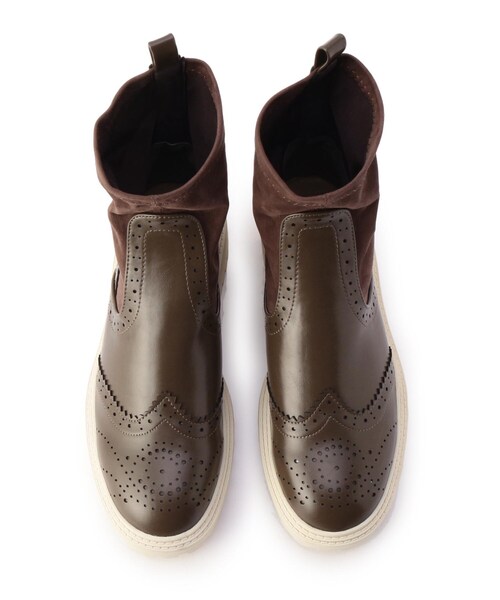 ESPERANZA(エスペランサ)の「◆【KLC BY esp】ウイングチップソックストラックソールブーツ(ブーツ・レディース・ブラック/こしょう色系・LL/S/M/L)」の7枚目の写真