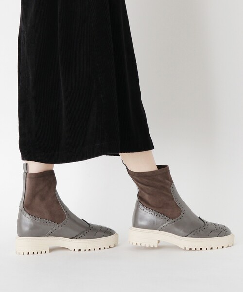 ESPERANZA(エスペランサ)の「◆【KLC BY esp】ウイングチップソックストラックソールブーツ(ブーツ・レディース・ブラック/こしょう色系・LL/S/M/L)」の13枚目の写真