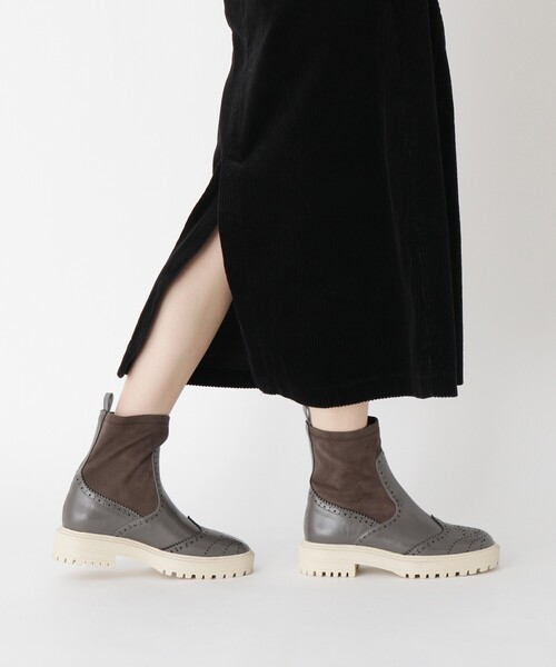 ESPERANZA(エスペランサ)の「◆【KLC BY esp】ウイングチップソックストラックソールブーツ(ブーツ・レディース・ブラック/こしょう色系・LL/S/M/L)」の16枚目の写真