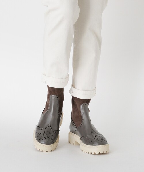 ESPERANZA(エスペランサ)の「◆【KLC BY esp】ウイングチップソックストラックソールブーツ(ブーツ・レディース・ブラック/こしょう色系・LL/S/M/L)」の20枚目の写真