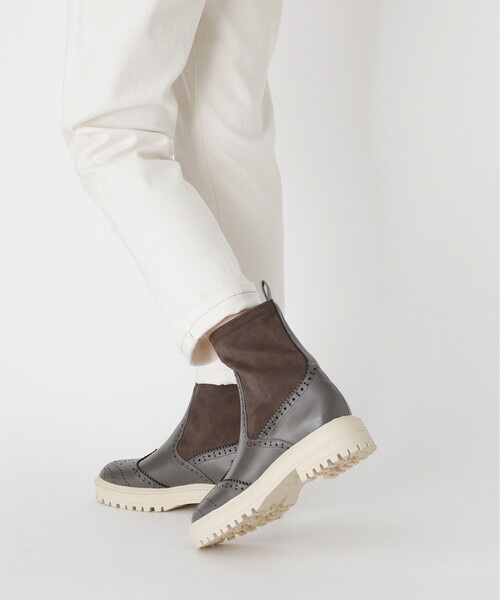 ESPERANZA(エスペランサ)の「◆【KLC BY esp】ウイングチップソックストラックソールブーツ(ブーツ・レディース・ブラック/こしょう色系・LL/S/M/L)」の21枚目の写真