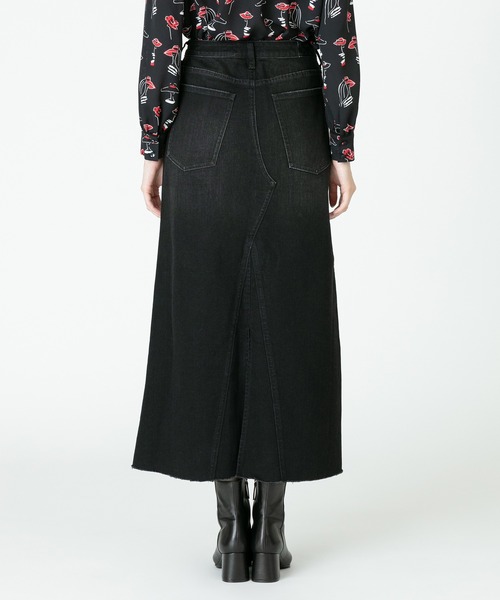 Healthy denim（ヘルシーデニム）の「<allureville別注>【HEALTHY denim (ヘルシー)】 PLUM / デニムスカート（デニムスカート・レディース・ブラック/インディゴブルー・1/2）」の7枚目の写真