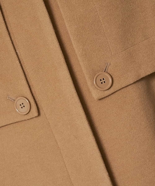 A de a.v.v(アードアー・ヴェ・ヴェ)の「フェイクウール配色ロングコート(ダウンジャケット/コート・レディース・ベージュ/ライトブラウン・36/38)」の21枚目の写真