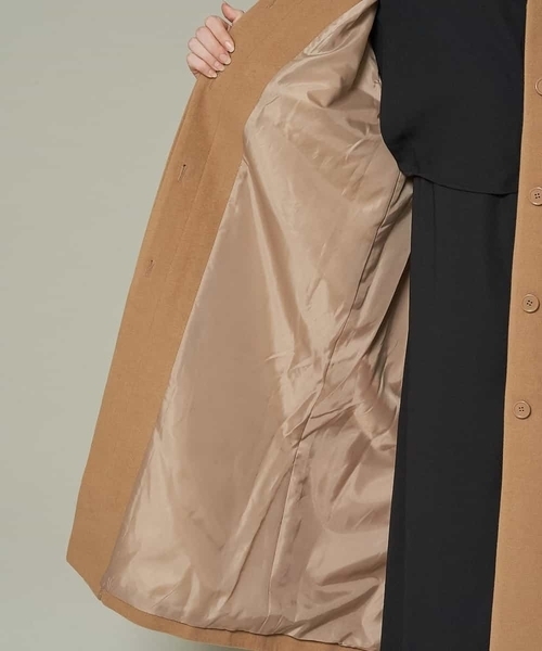 A de a.v.v(アードアー・ヴェ・ヴェ)の「フェイクウール配色ロングコート(ダウンジャケット/コート・レディース・ベージュ/ライトブラウン・36/38)」の22枚目の写真