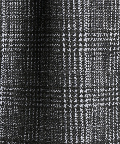 HIDEAWAYS NICOLE（ハイダウェイニコル）の「裏起毛ブリスターグレンチェックジャカード長袖Vネック（Tシャツ/カットソー・メンズ・グレー系その他/ネイビー/オフホワイト/ブラック/ホワイト×ブラック・X-LARGE/LARGE/MEDIUM）」の9枚目の写真