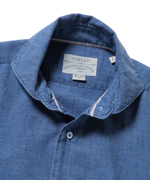 ORIAN オリアン シャンブレー ドレスシャツ L slimfit イタリア製 楽天市場】オリアン ORIAN ドレスシャツ ワイシャツ ワイド