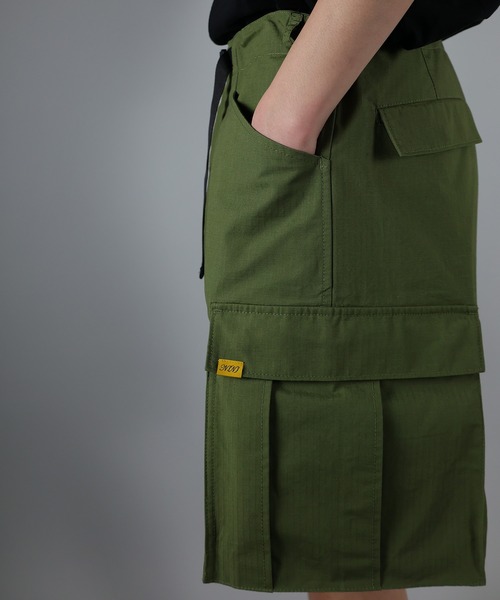 NUMBER (N)INE(ナンバーナイン)の「RIPSTOP CARGO SHORTS / マイクロリップストップ アウトカーゴポケット ショートパンツ(カーゴパンツ・メンズ・ブラック/オフホワイト/オリーブ・2/4/3)」の21枚目の写真