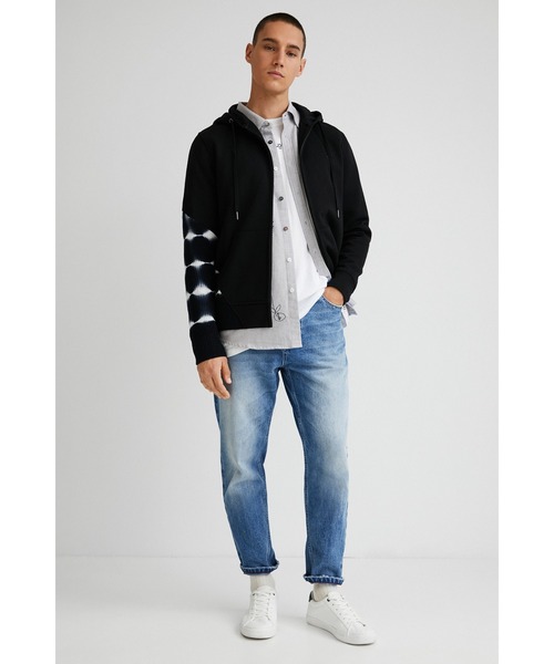 Desigual(デシグアル)の「パッチワーク&タイダイ フーディ(その他トップス・メンズ・ブラック・XL/S/M/L/XXL)」の11枚目の写真