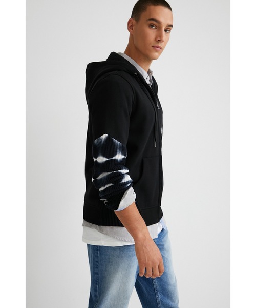 Desigual(デシグアル)の「パッチワーク&タイダイ フーディ(その他トップス・メンズ・ブラック・XL/S/M/L/XXL)」の10枚目の写真