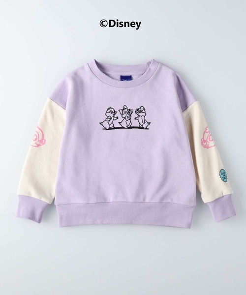 Disney(ディズニー)の「【Disney】チップ&デールクルー(スウェット・キッズ・ベージュ/パープル・120/130/105/140/150)」の7枚目の写真