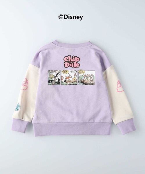 Disney(ディズニー)の「【Disney】チップ&デールクルー(スウェット・キッズ・ベージュ/パープル・120/130/105/140/150)」の8枚目の写真