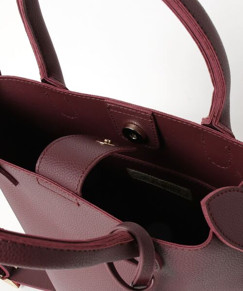 favori（ファヴォリ）の「EM:fovoriパスケース付き2wayトート（トートバッグ・レディース・ブラック/グレー/ワインレッド/カーキ・FREE）」の7枚目の写真