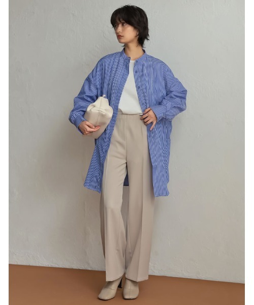 Re:EDIT（リエディ）の「ブロードピンタックブザムシャツチュニック（シャツ/ブラウス・レディース・ブルー系その他/ブルー/ホワイト・MEDIUM/LARGE）」の16枚目の写真