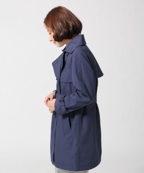 AIGLE × SQUOVAL 別注トレンチコート　Mサイズ　ネイビー AIGLE（エーグル）の「【AIGLE × SQUOVAL】別注トレンチコート