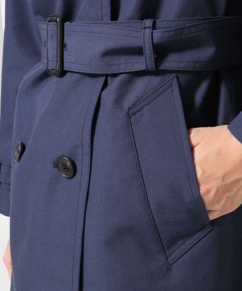 AIGLE × SQUOVAL 別注トレンチコート　Mサイズ　ネイビー AIGLE（エーグル）の「【AIGLE × SQUOVAL】別注トレンチコート
