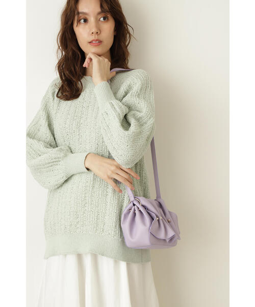 JILL STUART（ジルスチュアート）の「◆タックデザインバッグ（ショルダーバッグ・レディース・パープル/イエロー・ﾌﾘ-）」の17枚目の写真