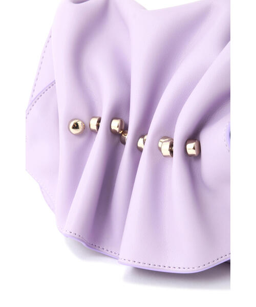 JILL STUART（ジルスチュアート）の「◆タックデザインバッグ（ショルダーバッグ・レディース・パープル/イエロー・ﾌﾘ-）」の21枚目の写真