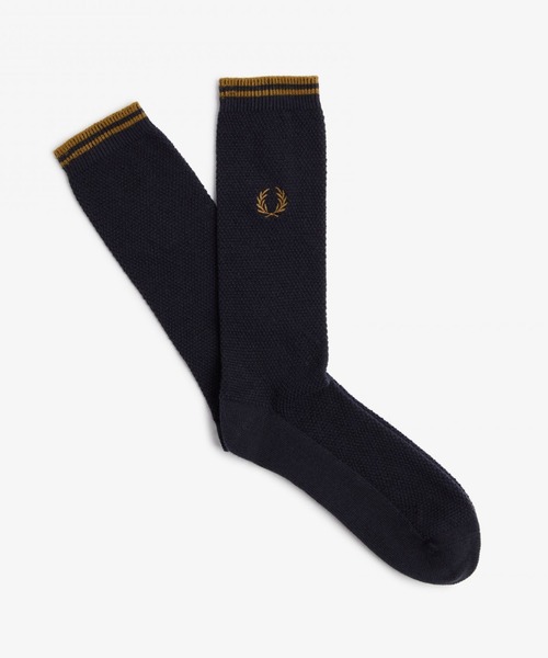 FRED PERRY（フレッドペリー）の「Tipped Socks（ソックス/靴下・メンズ・ホワイト/ブラック/イエロー/ブルー/ブルー系その他/ネイビー/ブラック×ホワイト/サックスブルー/ネイビー系/レッド/ブラック系その他/カーキ・4-6/6-8）」の10枚目の写真