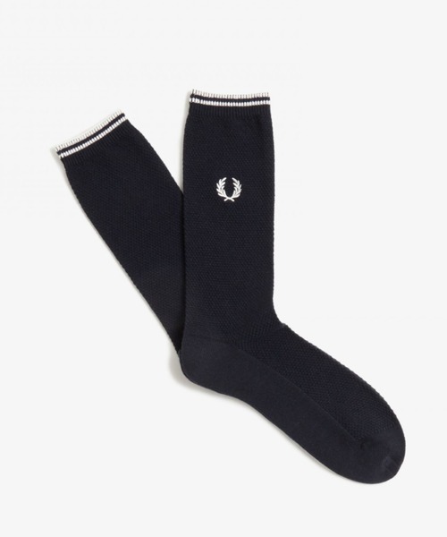 FRED PERRY（フレッドペリー）の「Tipped Socks（ソックス/靴下・メンズ・ホワイト/ブラック/イエロー/ブルー/ブルー系その他/ネイビー/ブラック×ホワイト/サックスブルー/ネイビー系/レッド/ブラック系その他/カーキ・4-6/6-8）」の5枚目の写真