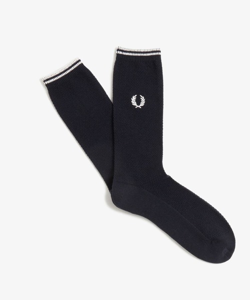 FRED PERRY（フレッドペリー）の「Tipped Socks（ソックス/靴下・メンズ・ホワイト/ブラック/イエロー/ブルー/ブルー系その他/ネイビー/ブラック×ホワイト/サックスブルー/ネイビー系/レッド/ブラック系その他/カーキ・4-6/6-8）」の7枚目の写真