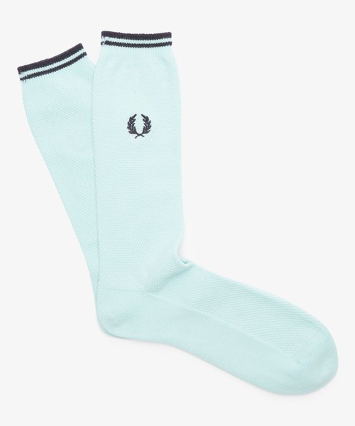FRED PERRY（フレッドペリー）の「Tipped Socks（ソックス/靴下・メンズ・ホワイト/ブラック/イエロー/ブルー/ブルー系その他/ネイビー/ブラック×ホワイト/サックスブルー/ネイビー系/レッド/ブラック系その他/カーキ・4-6/6-8）」の8枚目の写真