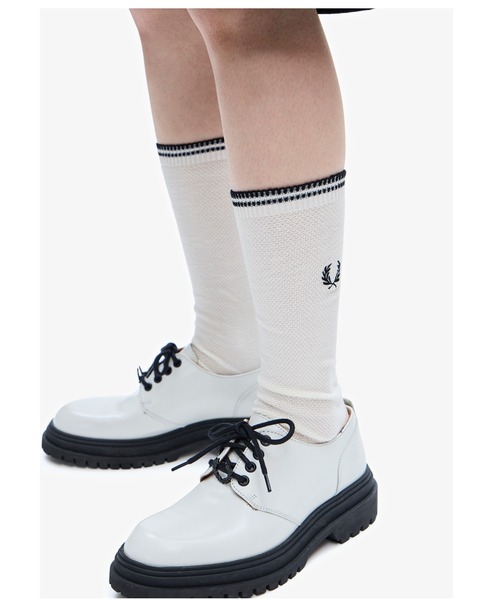 FRED PERRY（フレッドペリー）の「Tipped Socks（ソックス/靴下・メンズ・ホワイト/ブラック/イエロー/ブルー/ブルー系その他/ネイビー/ブラック×ホワイト/サックスブルー/ネイビー系/レッド/ブラック系その他/カーキ・4-6/6-8）」の18枚目の写真