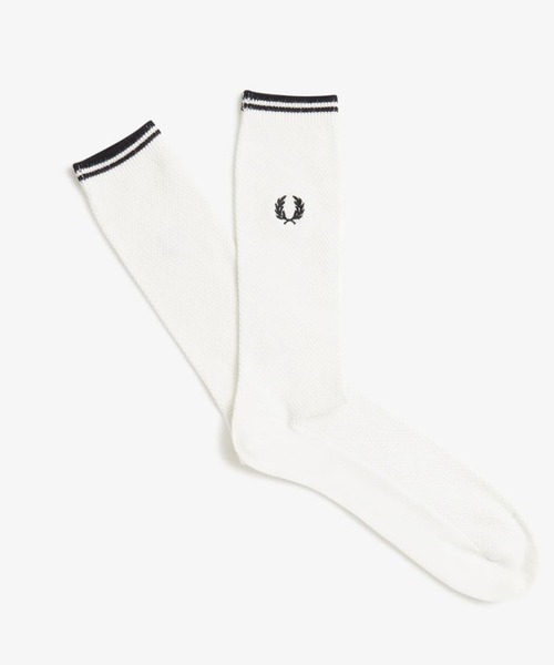 FRED PERRY（フレッドペリー）の「Tipped Socks（ソックス/靴下・メンズ・ホワイト/ブラック/イエロー/ブルー/ブルー系その他/ネイビー/ブラック×ホワイト/サックスブルー/ネイビー系/レッド/ブラック系その他/カーキ・4-6/6-8）」の20枚目の写真
