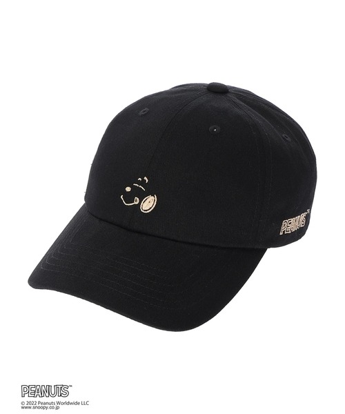 Green　Parks（グリーンパークス）の「■SNOOPY フェイスシシュウCAP（キャップ・レディース・チャコールグレー/ブラック/ベージュ/モカ・FREE）」の2枚目の写真