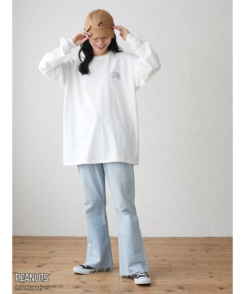 Green　Parks（グリーンパークス）の「■SNOOPY フェイスシシュウCAP（キャップ・レディース・チャコールグレー/ブラック/ベージュ/モカ・FREE）」の5枚目の写真