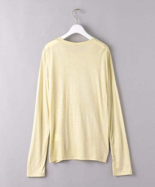 BASERANGE(ベースレンジ)の「<BASERANGE(ベースレンジ)>ロングスリーブ Tシャツ(Tシャツ/カットソー・レディース・ライトピンク/ライム・S)」の8枚目の写真