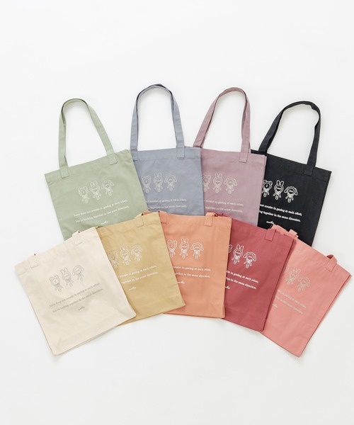 OLIVE des OLIVE（オリーブデオリーブ）の「olive×asukaカラフルトート（トートバッグ・レディース・ラベンダー/イエロー/オレンジ/ブラック/ピンク/レッド/サックスブルー/アイボリー/ミント・FREE）」の10枚目の写真