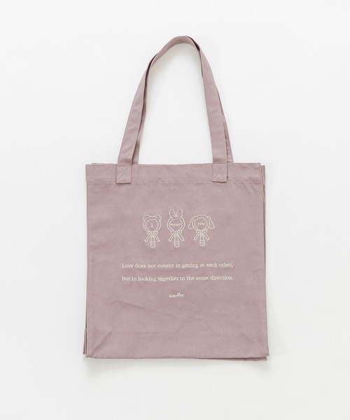 OLIVE des OLIVE（オリーブデオリーブ）の「olive×asukaカラフルトート（トートバッグ・レディース・ラベンダー/イエロー/オレンジ/ブラック/ピンク/レッド/サックスブルー/アイボリー/ミント・FREE）」の17枚目の写真