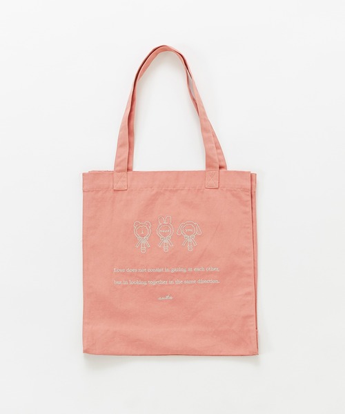 OLIVE des OLIVE（オリーブデオリーブ）の「olive×asukaカラフルトート（トートバッグ・レディース・ラベンダー/イエロー/オレンジ/ブラック/ピンク/レッド/サックスブルー/アイボリー/ミント・FREE）」の14枚目の写真