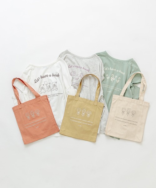 OLIVE des OLIVE（オリーブデオリーブ）の「olive×asukaカラフルトート（トートバッグ・レディース・ラベンダー/イエロー/オレンジ/ブラック/ピンク/レッド/サックスブルー/アイボリー/ミント・FREE）」の15枚目の写真