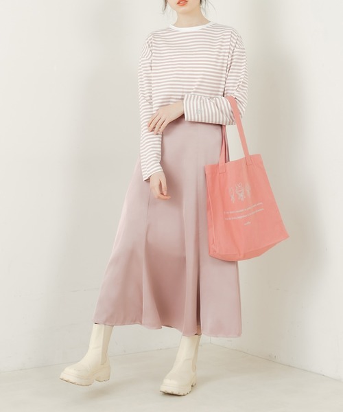 OLIVE des OLIVE（オリーブデオリーブ）の「olive×asukaカラフルトート（トートバッグ・レディース・ラベンダー/イエロー/オレンジ/ブラック/ピンク/レッド/サックスブルー/アイボリー/ミント・FREE）」の16枚目の写真