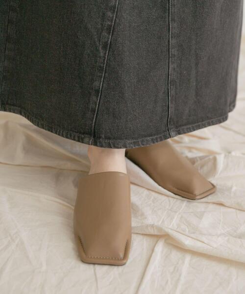 ITEMS URBANRESEARCH（アイテムズ アーバンリサーチ）の「スクエアサンダル（サンダル・レディース・ブラック/ブラウン・LARGE/SMALL/MEDIUM）」の3枚目の写真