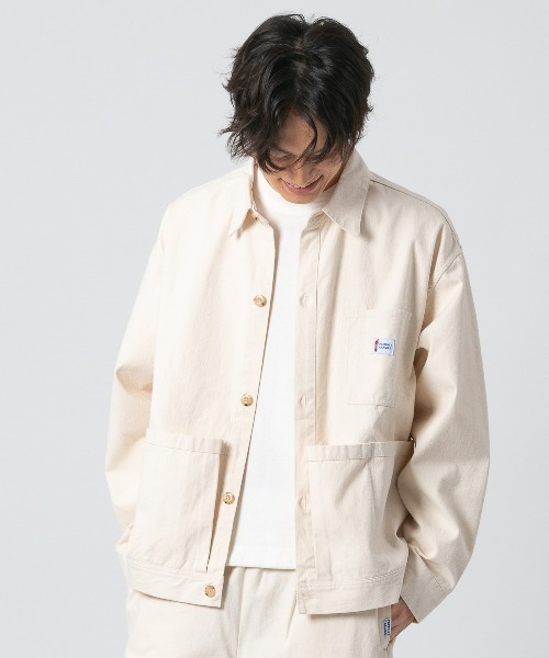 PARROTT CANVAS(パロットキャンバス)の「PARROTT CANVAS/パロットキャンバス ウィルミントンツールジャケット(カバーオール・レディース・ネイビー/キナリ/グリーン/モカ/イエロー/ブルー・S/M/L)」の16枚目の写真