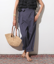 IENA LA BOUCLE ウェザータックペグトップパンツ◆