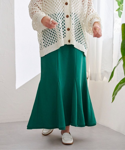 CPCM（シーピーシーエム）の「裏毛ハギマーメイドスカート（スカート・レディース・オレンジ/グレー/ブルー/グリーン・FREE）」の16枚目の写真