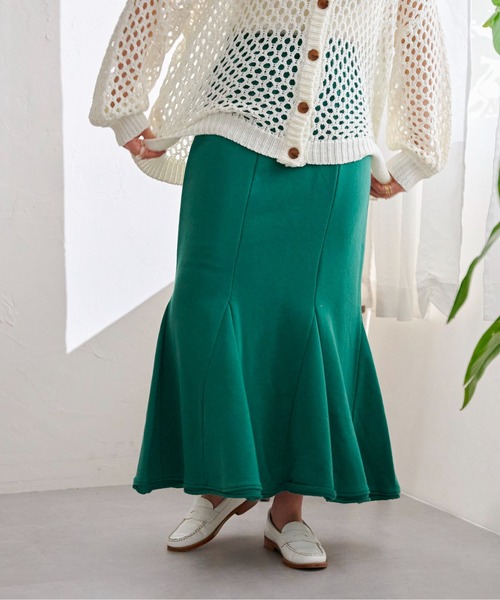 CPCM（シーピーシーエム）の「裏毛ハギマーメイドスカート（スカート・レディース・オレンジ/グレー/ブルー/グリーン・FREE）」の17枚目の写真