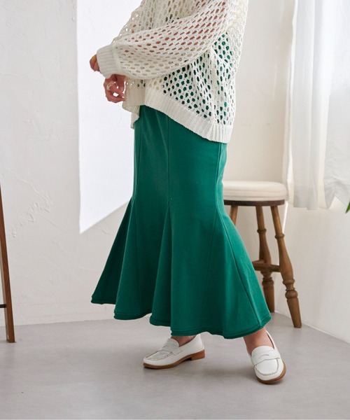 CPCM（シーピーシーエム）の「裏毛ハギマーメイドスカート（スカート・レディース・オレンジ/グレー/ブルー/グリーン・FREE）」の20枚目の写真