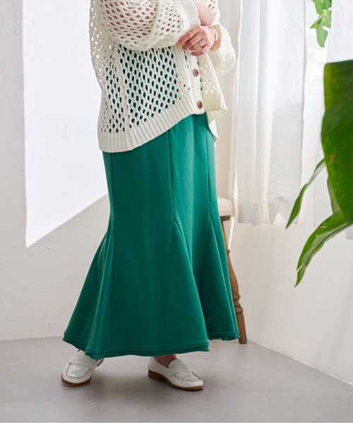 CPCM（シーピーシーエム）の「裏毛ハギマーメイドスカート（スカート・レディース・オレンジ/グレー/ブルー/グリーン・FREE）」の22枚目の写真