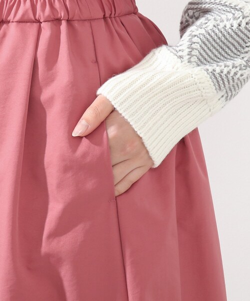 DRESKIP（ドレスキップ）の「◆タックギャザースカート（スカート・レディース・ブラック/レモンイエロー/ベージュ/ピンク系・02/03/04）」の8枚目の写真